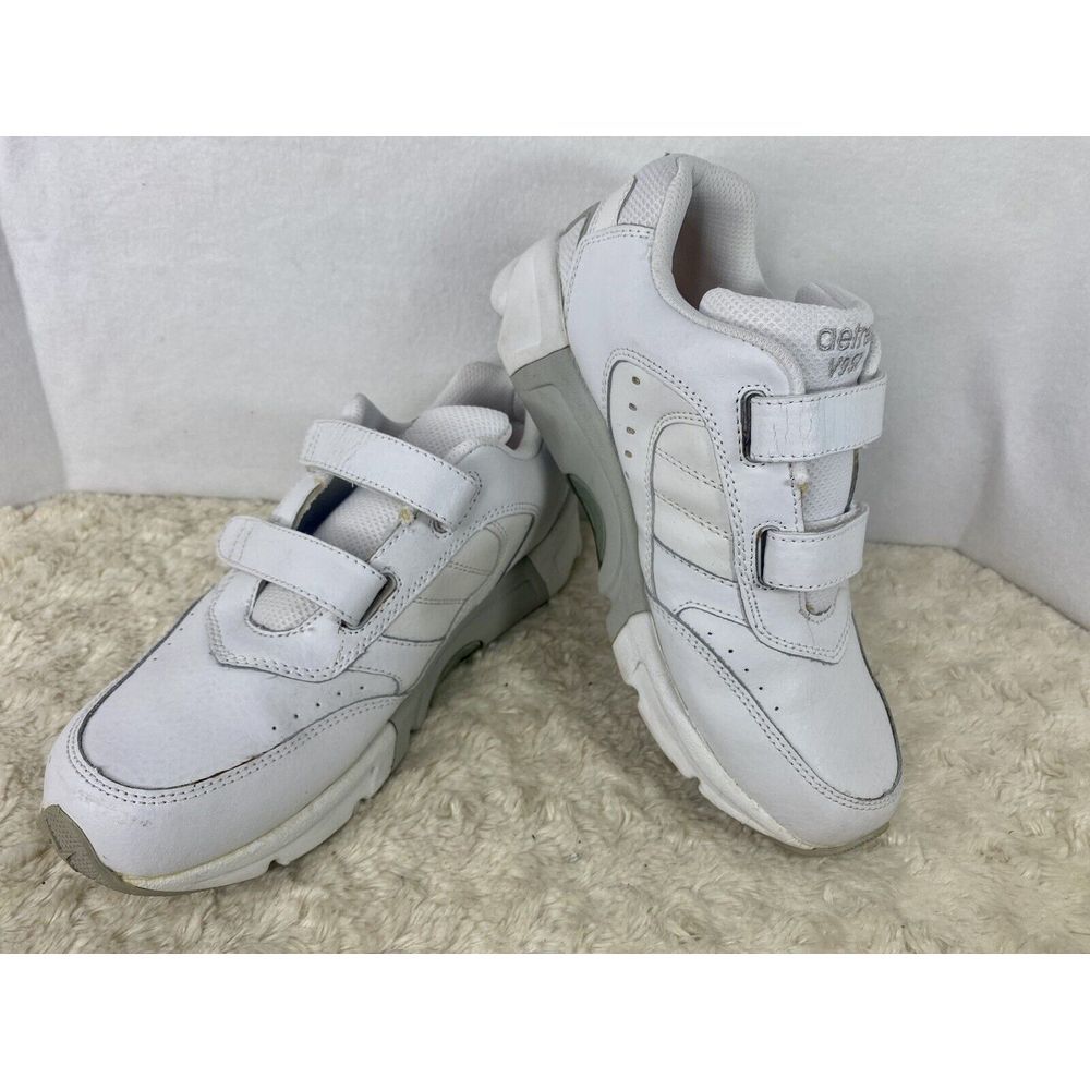 Aetrex Womens Size 7 Wide White Shoes Hook and Loop Straps Orthopedic Support S6